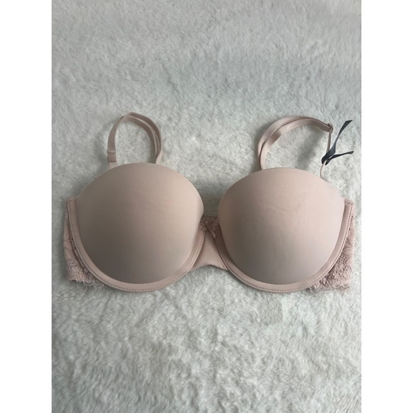 aerie Other - Aerie Real Sunnie Strapless Lightly Lined Bra Womens Removable Straps Pink 32D